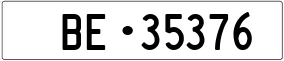 Trailer License Plate